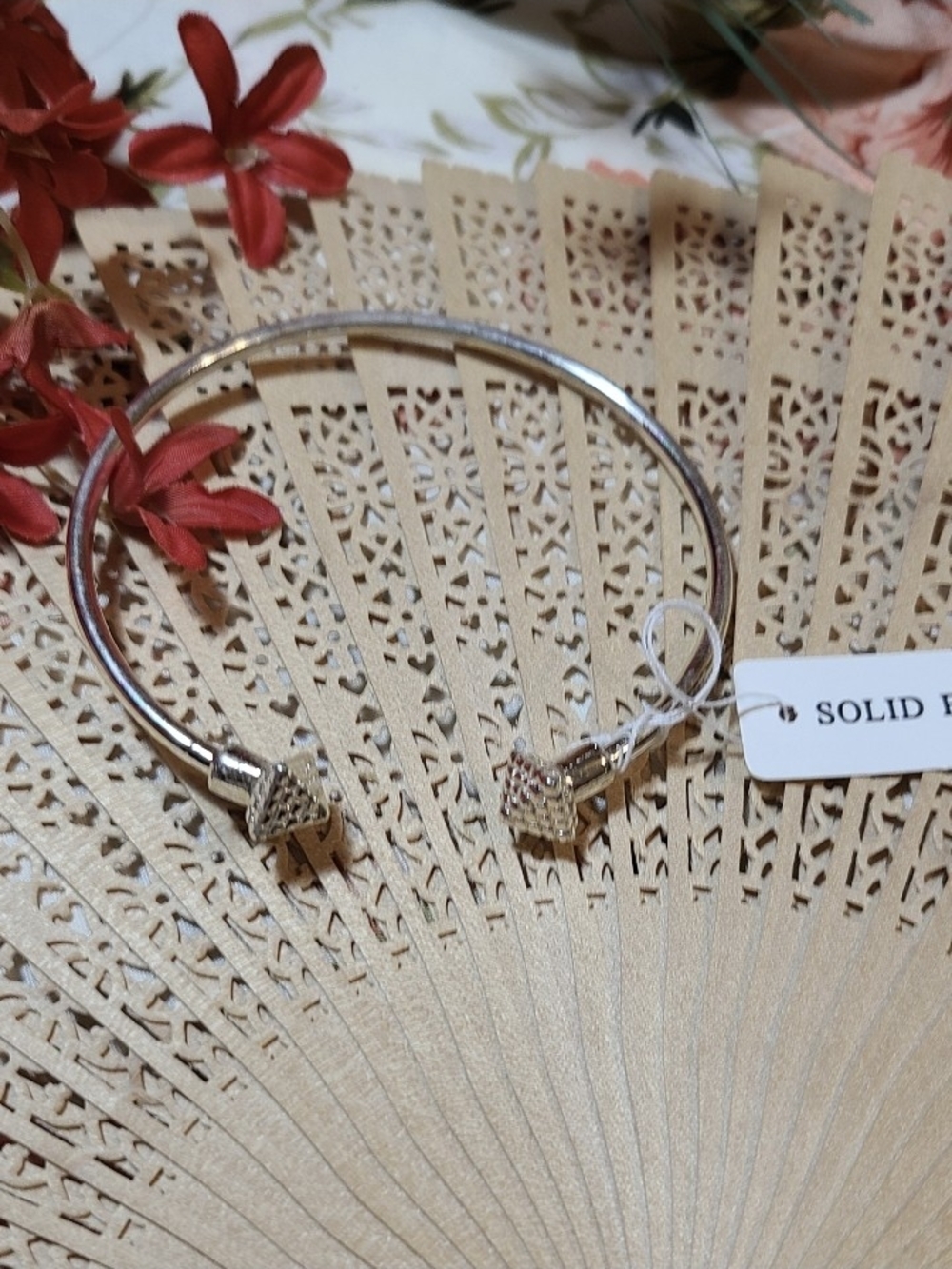 Silver-Tone Brass Cuff Bracelet NWT